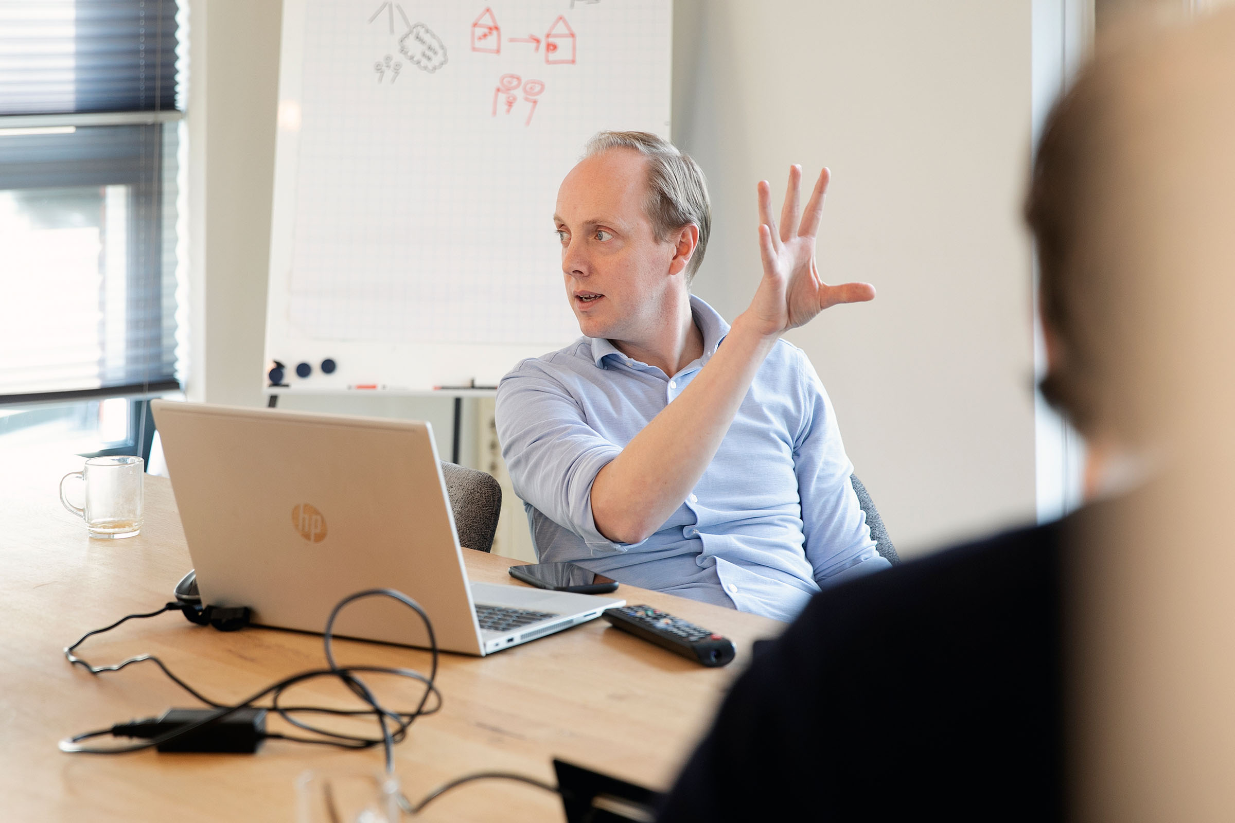 Rik Hutting aan het werk